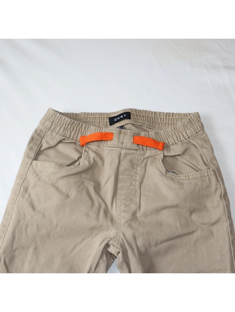 DKNY Boys Khaki Jogger Pants Size 5 Beige